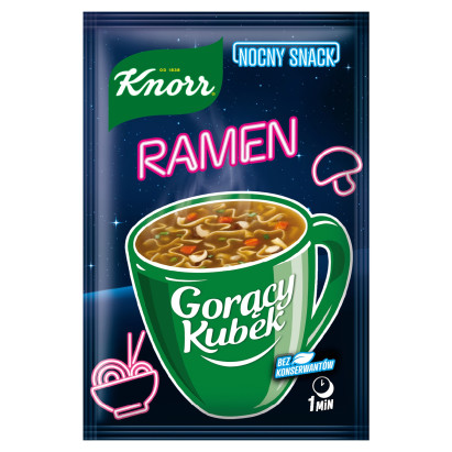 Knorr Gorący Kubek Zupa ramen o smaku kurczaka 16 g