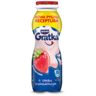 Danone Gratka Jogurt do picia o smaku truskawkowym 4 x 155 g