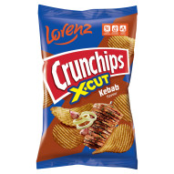 Crunchips X-Cut Chipsy ziemniaczane o smaku kebabu 130 g