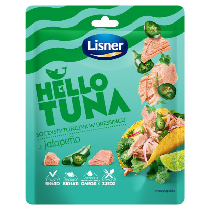 Lisner Hello Tuna Soczysty tuńczyk w dressingu z jalapeño 85 g