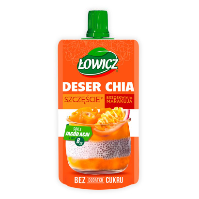 Łowicz Deser chia brzoskwinia marakuja 120 g