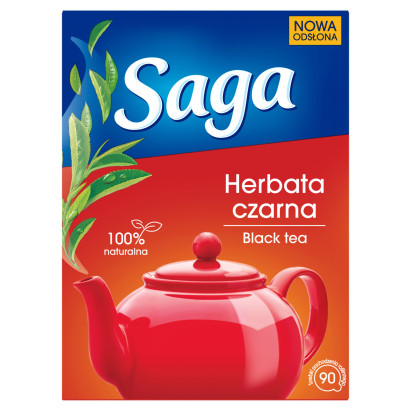 Saga Herbata czarna 126 g (90 torebek)
