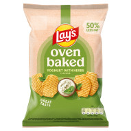 Lay's Oven Baked Pieczone formowane chipsy ziemniaczane o smaku jogurtu z ziołami 110 g