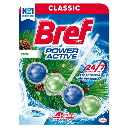 Bref WC Power Active Pine Zawieszka myjąco-zapachowa do WC 50 g