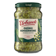 Urbanek Ogórki konserwowe drobna kostka 340 g