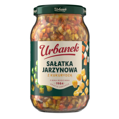 Urbanek Sałatka jarzynowa z kukurydzą 860 g