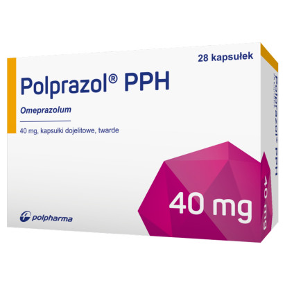 Polprazol PPH 40 mg x 28 kaps. dojelit. twarde