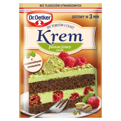 Dr. Oetker Krem do tortów i ciast pistacjowy smak 105 g