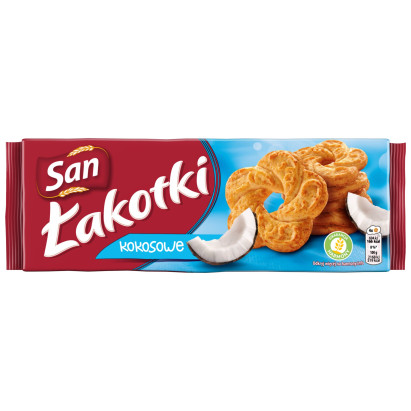 San Łakotki herbatniki kokosowe - 168 g
