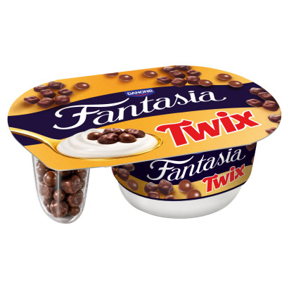 Fantasia Jogurt karmelowy z mieszanką Twix 120 g