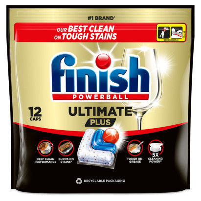 Finish Ultimate Plus Kapsułki do mycia naczyń w zmywarce 146,4 g (12 sztuk)