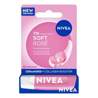 Nivea Soft Rose Pielęgnująca pomadka do ust 5,5 ml