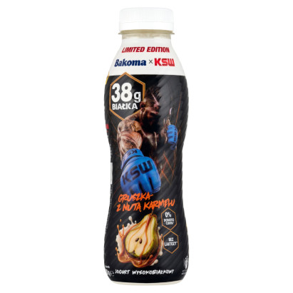 Bakoma Jogurt wysokobiałkowy gruszka z nutą karmelu 380 g