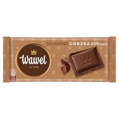 Wawel 43 % Cocoa Czekolada delikatnie gorzka 80 g
