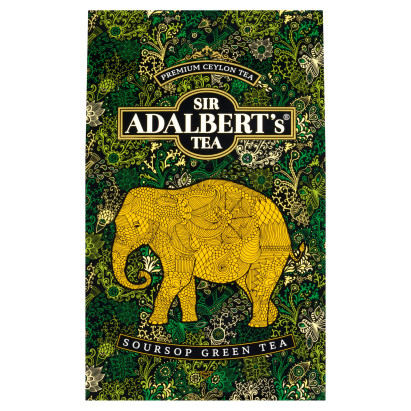 Adalbert's Tea Herbata zielona z wyciągiem z flaszowca miękkociernistego liściasta 100 g