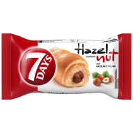 7Days Hazelnut rogalik z ciasta francuskiego z nadzieniem z orzechami laskowymi - 60 g