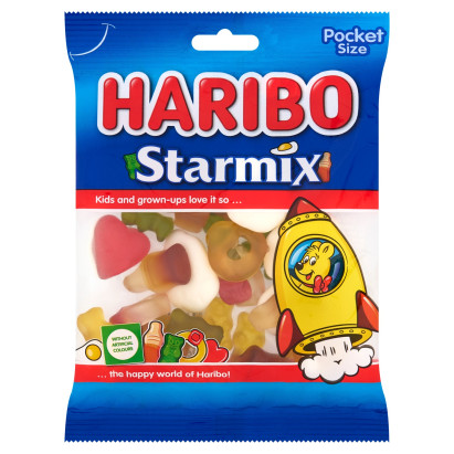 Haribo Starmix Żelki o smaku owocowym i o smaku cola 85 g