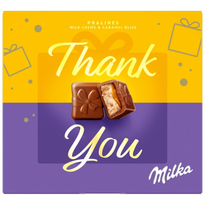 Milka Thank You czekoladki z nadzieniem mlecznym - 114 g