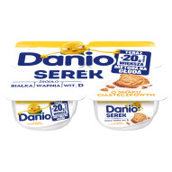 Danio Serek o smaku ciasteczkowym 600 g (4 x 150 g)