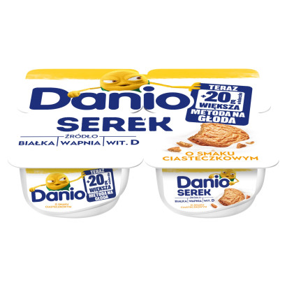 Danio Serek o smaku ciasteczkowym 600 g (4 x 150 g)