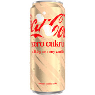 Coca-Cola Zero cukru Holiday Creamy Vanilla Napój gazowany 330 ml