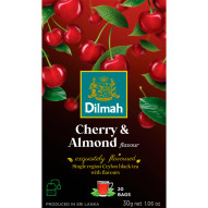 Dilmah Cejlońska herbata czarna aromatyzowana wiśnia i migdał 30 g (20 x 1,5 g)