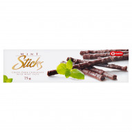 Carletti Sticks Paluszki z czekolady deserowej o smaku miętowym 75 g
