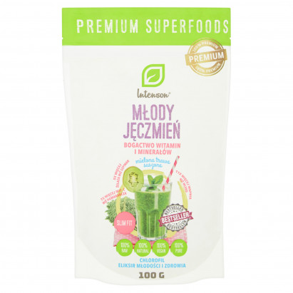 Intenson Młody jęczmień mielona trawa suszona 100 g