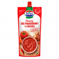 Tortex Pikantny sos pomidorowy z cebulką 250 g