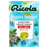 Ricola Alpejska świeżość szwajcarskie cukierki ziołowe 40 g