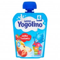 Nestlé Yogolino Deserek owocowo-mleczny jabłko truskawka po 6 miesiącu 90 g