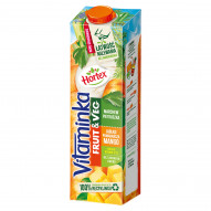 Hortex Vitaminka Fruit & Veg Sok jabłko pomarańcza mango marchew pietruszka 1 l