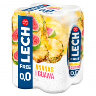Lech Free Piwo bezalkoholowe ananas i guawa 4 x 500 ml