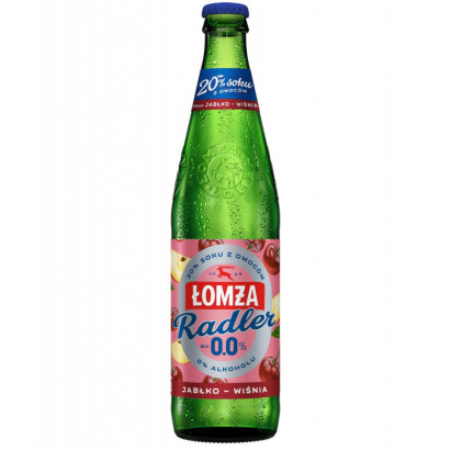 Łomża Radler 0,0% Jabłko-Wiśnia 0,5L