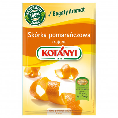 Kotányi Skórka pomarańczowa krojona 20 g
