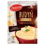 Delecta Premium Budyń smak śmietankowy z białą czekoladą 47 g