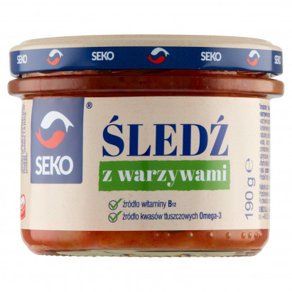 Seko Śledź z warzywami 190 g