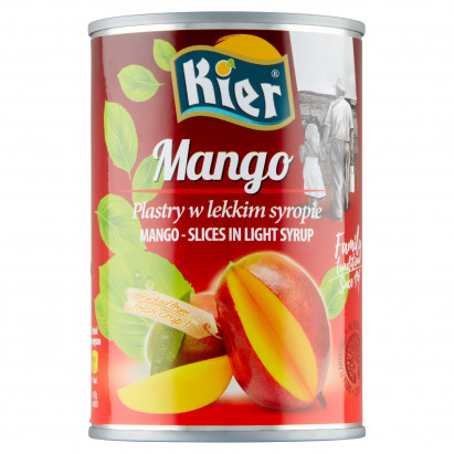 Kier Mango plastry w lekkim syropie 425 g