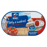 Seko Filety z makreli w sosie pomidorowym 170 g