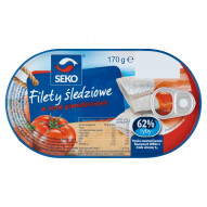 Seko Filety śledziowe w sosie pomidorowym 170 g