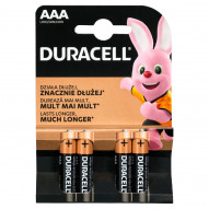 Duracell AAA 1.5 V/B Baterie alkaliczne 4 sztuki