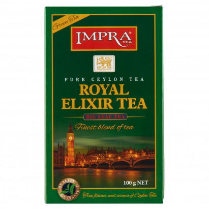 Impra Tea Royal Elixir Green Zielona liściasta herbata cejlońska 100 g