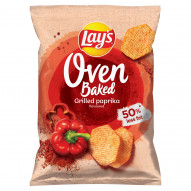 Lay's Oven Baked Pieczone formowane chipsy ziemniaczane o smaku grillowanej papryki 110 g