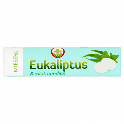 Mieszko Eukaliptus Karmelki twarde z olejkiem eukaliptusowym i miętowym 32 g