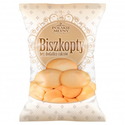 Polskie Młyny Biszkopty bez dodatku cukrów 100 g