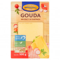 Włoszczowa Ser żółty gouda w plastrach 500 g