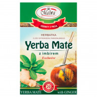 Malwa Exclusive Herbatka Yerba Mate z imbirem 40 g (20 x 2 g)