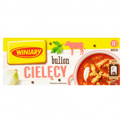 Winiary Bulion cielęcy 120 g (12 sztuk)