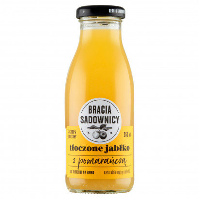 Bracia Sadownicy Sok tłoczone jabłko z pomarańczą 250 ml