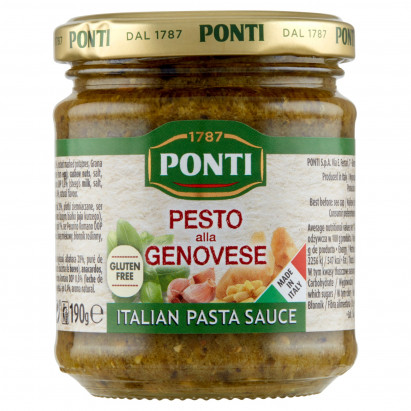 Ponti Sos pesto z bazylią 190 g